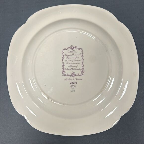 Burgess Botanical by Spode Square Salad Plate. KK145 - Picture 2 of 2